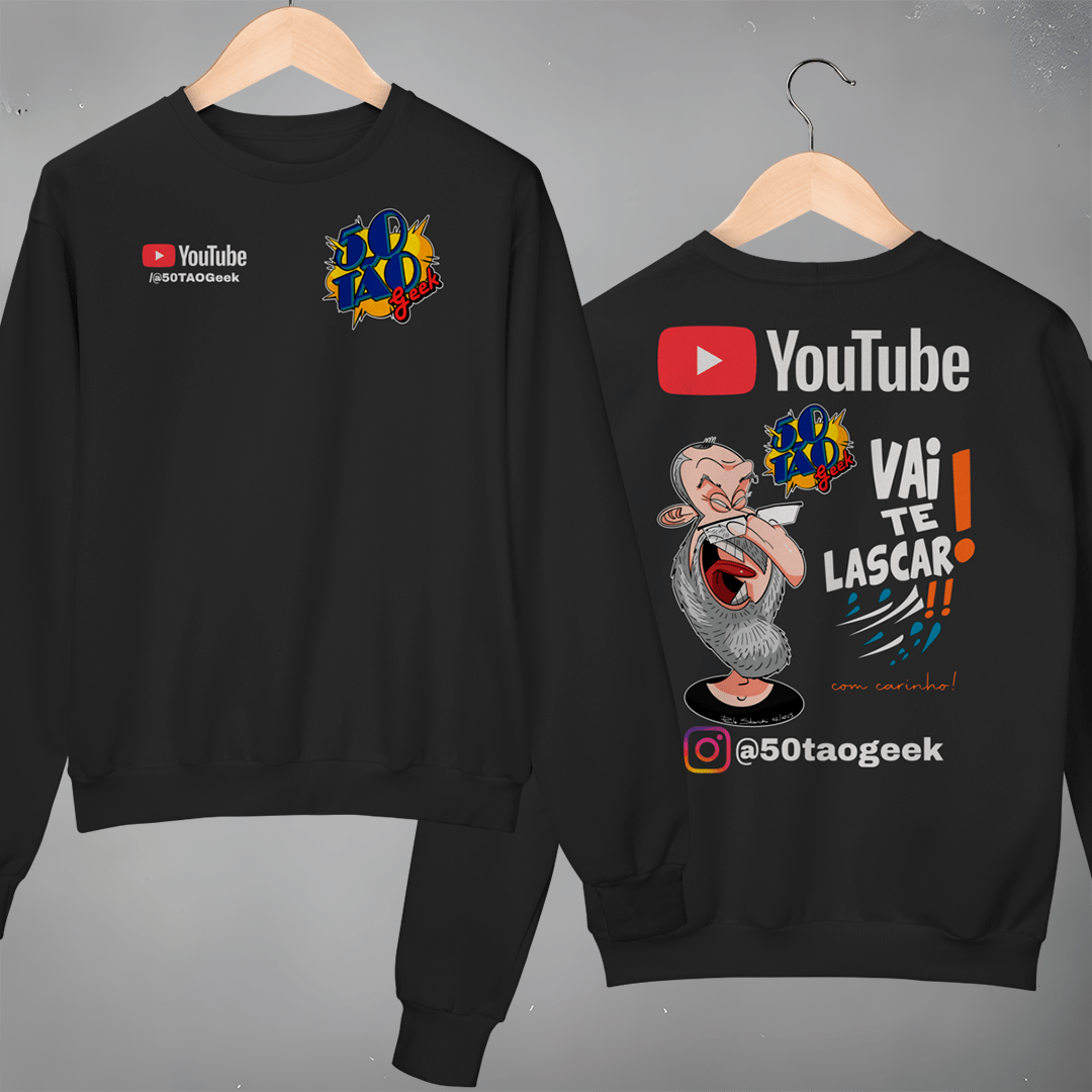 Nome do produto: Moletom 50Tao Geek - Vai Te Lascar Oficial Sueter