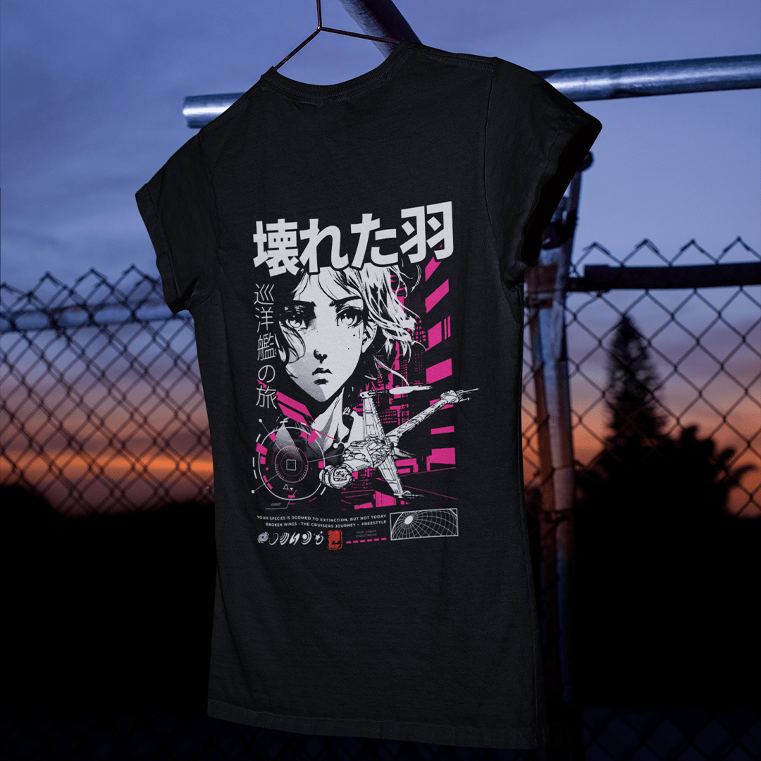 Nome do produto: Camiseta Broken Wings - Baby Long