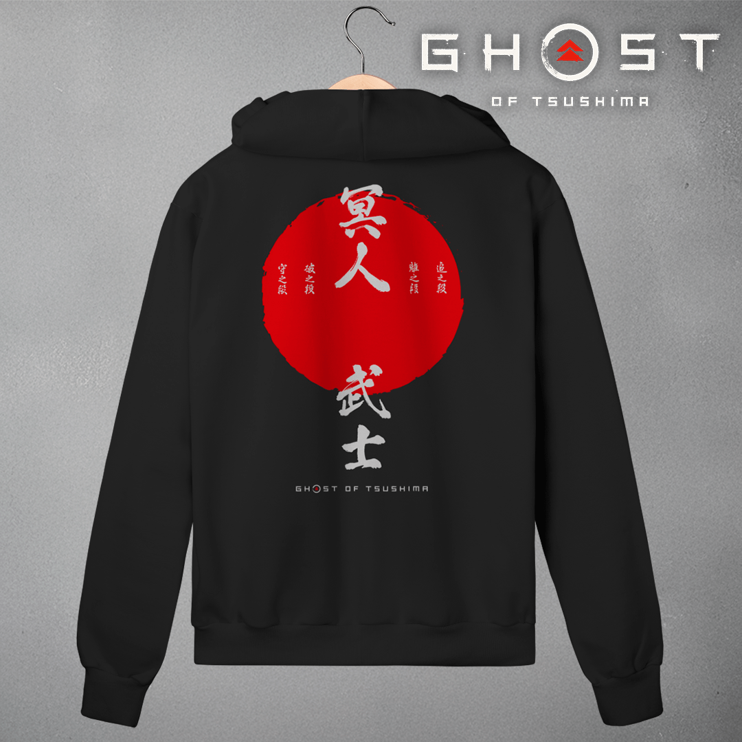 Moletom Ghost of Tsushima O Fantasma Exclusiva (Black)  Nome do produto: Moletom Ghost of Tsushima O Fantasma Exclusiva (Black)