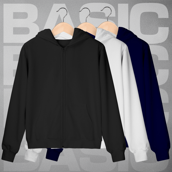 Linha Basic – Moletom Zíper Prime