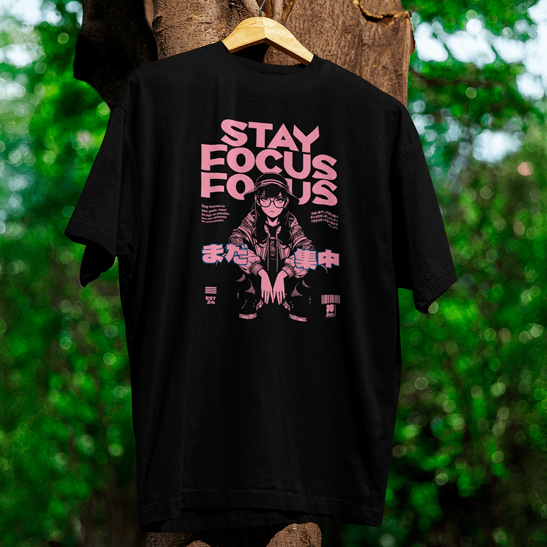 Nome do produto: Camiseta Stay Focus - Oversized