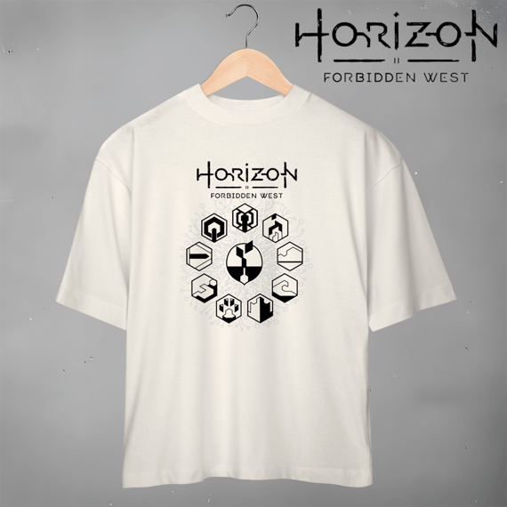Camiseta Horizon Forbidden West GAIA Protocol - Oversized