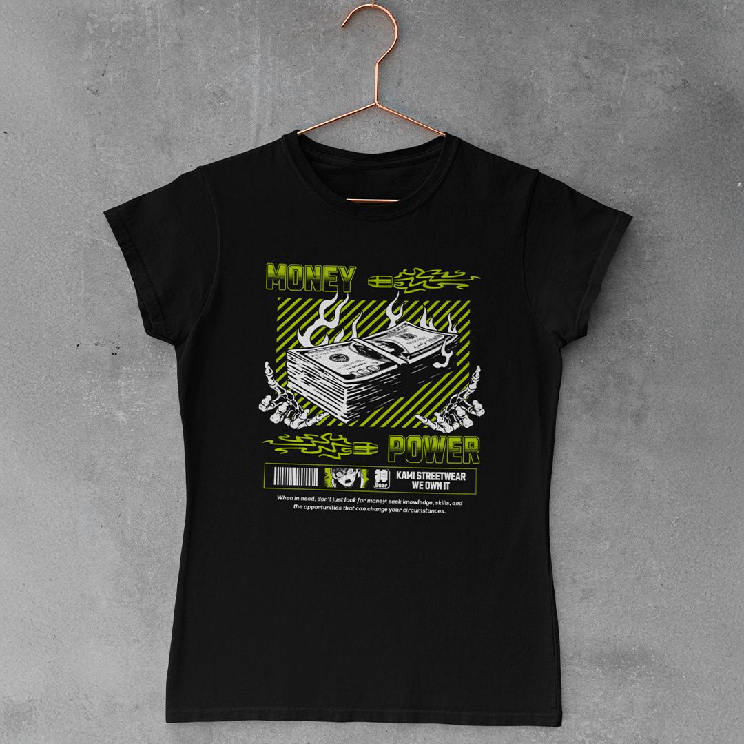 Nome do produto: Camiseta Money Power - Baby Long