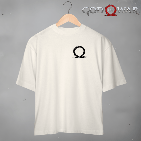  Camiseta God of War - Pocket Black Oversized