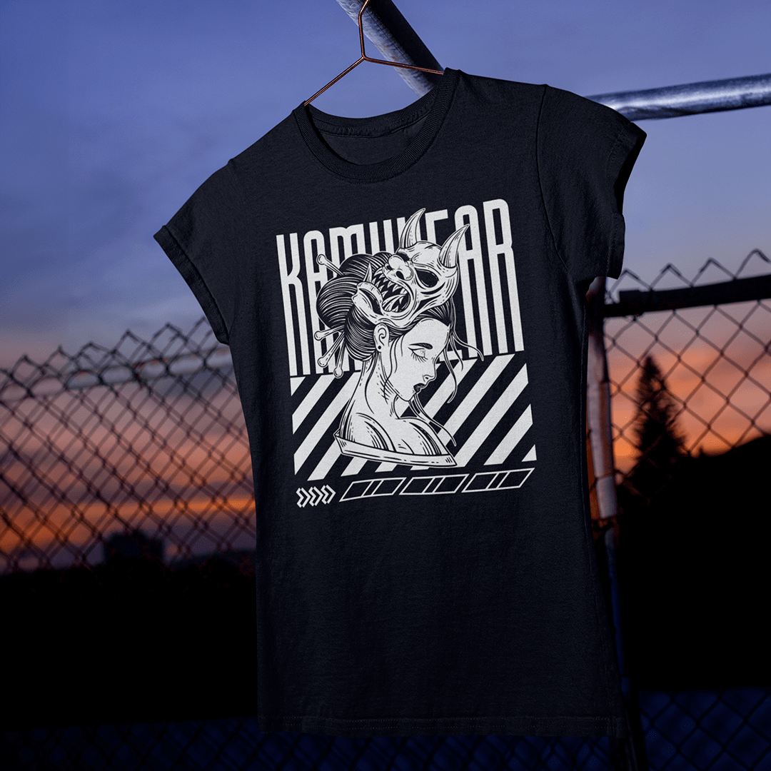 Nome do produto: Camiseta Geisha Oni Mask Ni - Baby Long