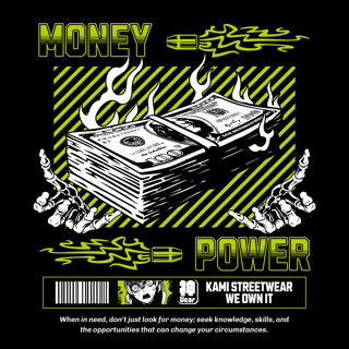 Nome do produtoCamiseta Money Power - Baby Long
