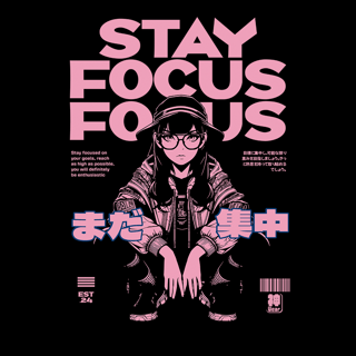 Nome do produtoCamiseta Stay Focus - Oversized