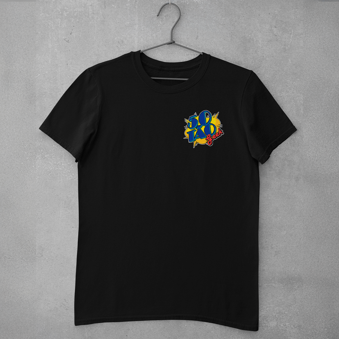 Nome do produto: Camiseta 50Tao Geek Comic Logo