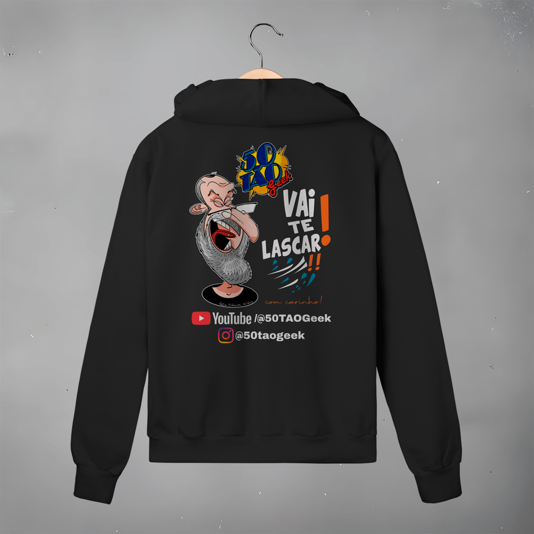 Nome do produto: Moletom 50Tao Geek - Vai te Lascar V2 Ziper 