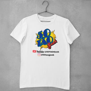 Camiseta 50Tao Geek - Siga a Franquia (Clara)