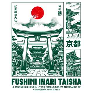 Nome do produtoCamiseta Fushimi Inari Taisha - Oversized