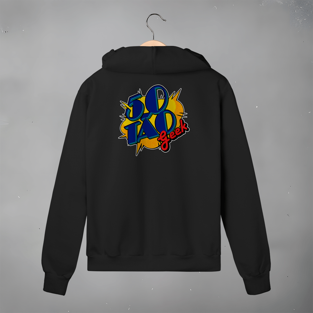 Nome do produto: Camiseta 50Tao Geek Comic Logo V2 - Zíper