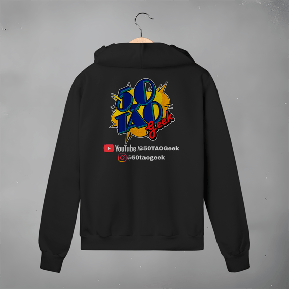 Moletom 50Tao Geek - Siga a Franquia Zíper