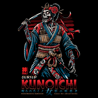 Nome do produtoCamiseta Cursed Kunoichi - Baby Long