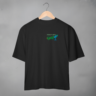 Camiseta Geek Pirituba Oficial Logo Minimalista - Oversized