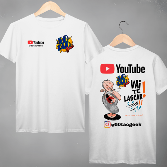 Camiseta 50Tao Geek - Vai Te Lascar Oficial (Clara)