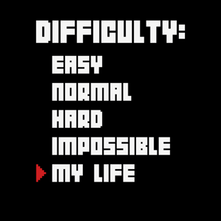 Nome do produtoDifficulty My Life - Escura