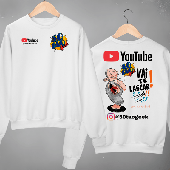 Moletom 50Tao Geek - Vai Te Lascar Oficial - Sueter