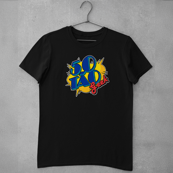 Camiseta 50Tao Geek Comic Logo V2 - Plus Size