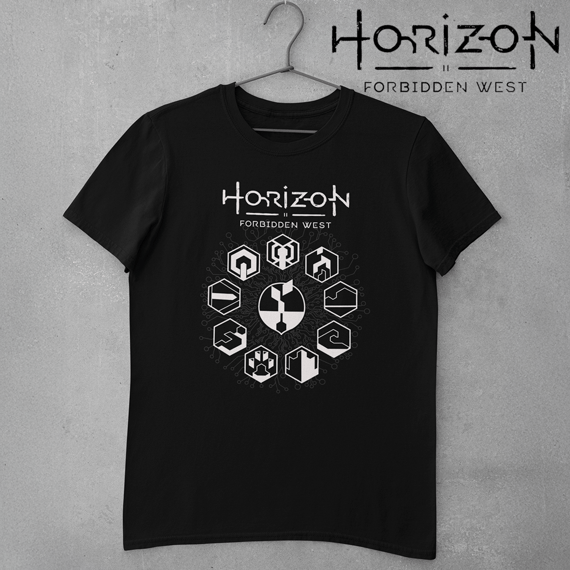 Camiseta Horizon Forbidden West GAIA Protocol Black