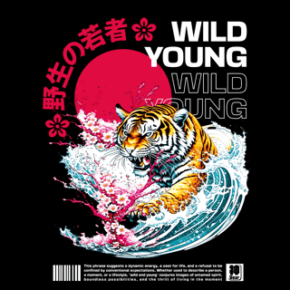 Nome do produtoCamiseta Wild & Young - Oversized