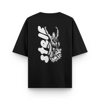Nome do produto Man of Steel | Eternity [Camiseta Oversized - Costas]