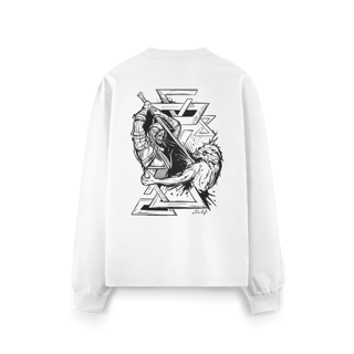 Nome do produto White Wolf | Fury [Moletom - Costas]