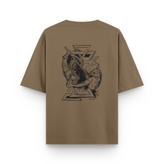 Nome do produto White Wolf | Fury [Camiseta Oversized - Costas]