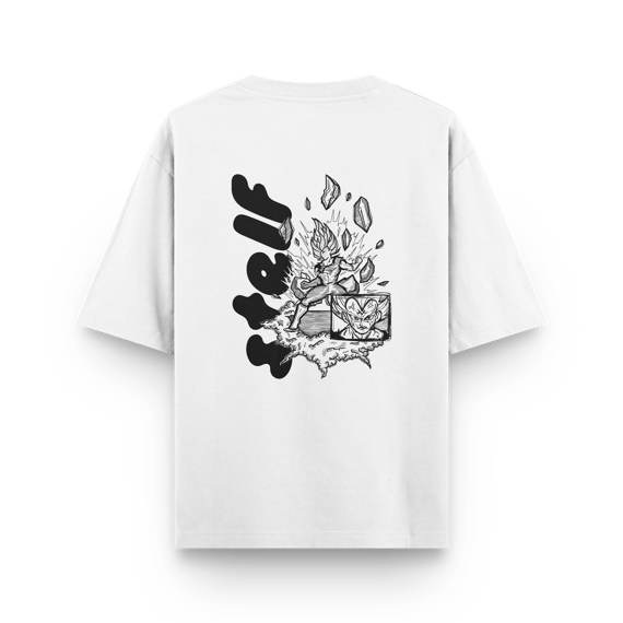 Prince of Saiyajins | Legacy [Camiseta Oversized - Costas]