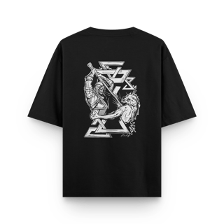 Nome do produto White Wolf | Fury [Camiseta Oversized - Costas]