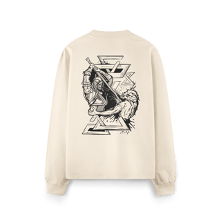 Nome do produto White Wolf | Fury [Moletom - Costas]