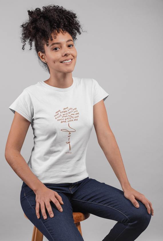 Camiseta Baby Feminina Stare 1 João 4:8