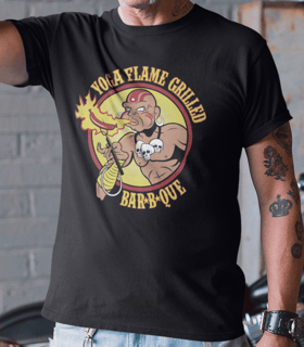 Nome do produto Camiseta Yoga Flame Grilled Bar-B-Que Street Fighter