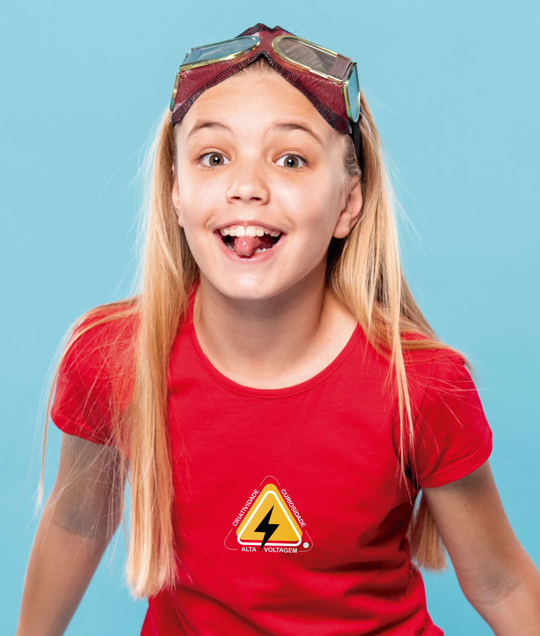 Camiseta Infantil : Menina (10 a 14) : Alta Voltagem Neurodiversidade (Superdotação / Altas Habilidades)