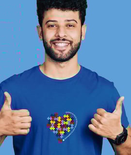 Camiseta Unissex (Masculina / Feminina) : Peças se Encaixam TEA (Espectro Autista)