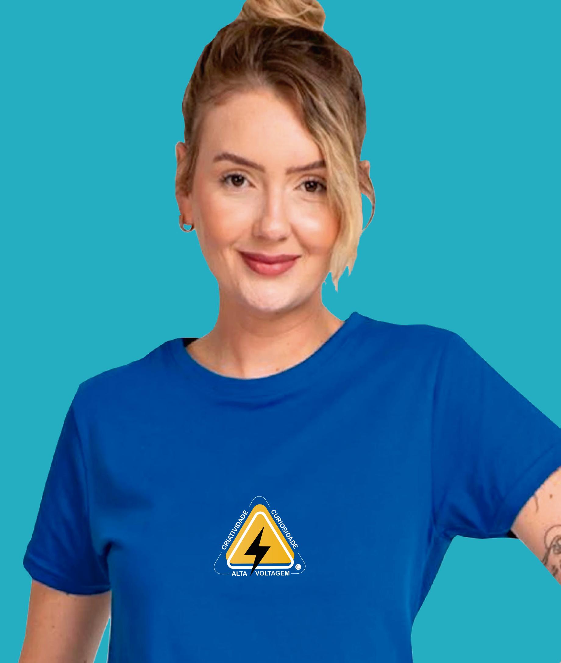Camiseta Feminina : Alta Voltagem Neurodiversidade (Superdotação / Altas Habilidades)