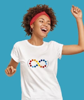 Camiseta Feminina : Infinito TEA (Espectro Autista)