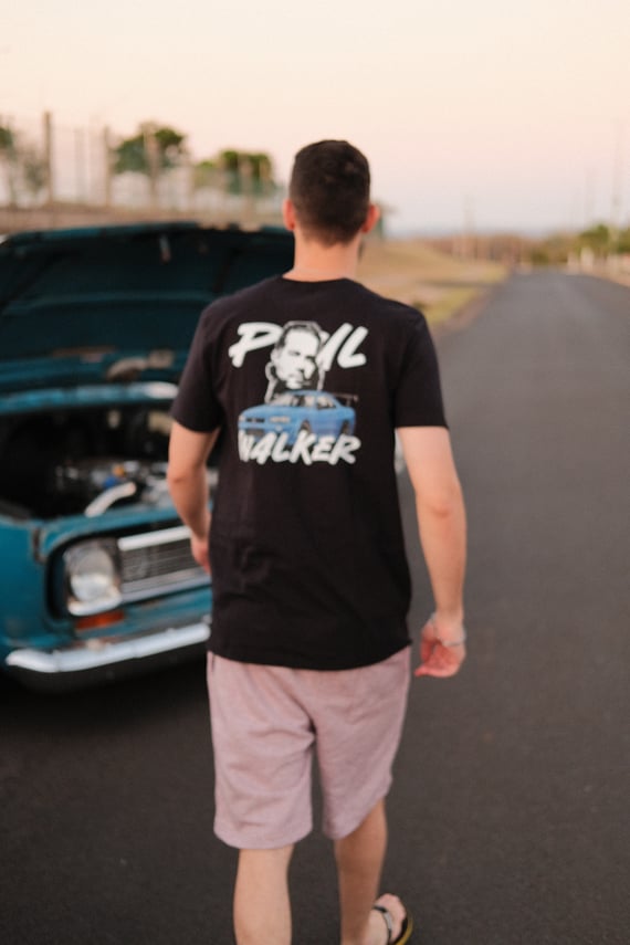 TSHIRT PAUL WALKER R32 BLUE