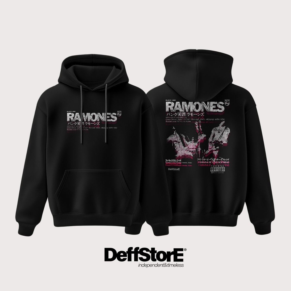 Nome do produto: RAMONES - JAPAN HOODIE