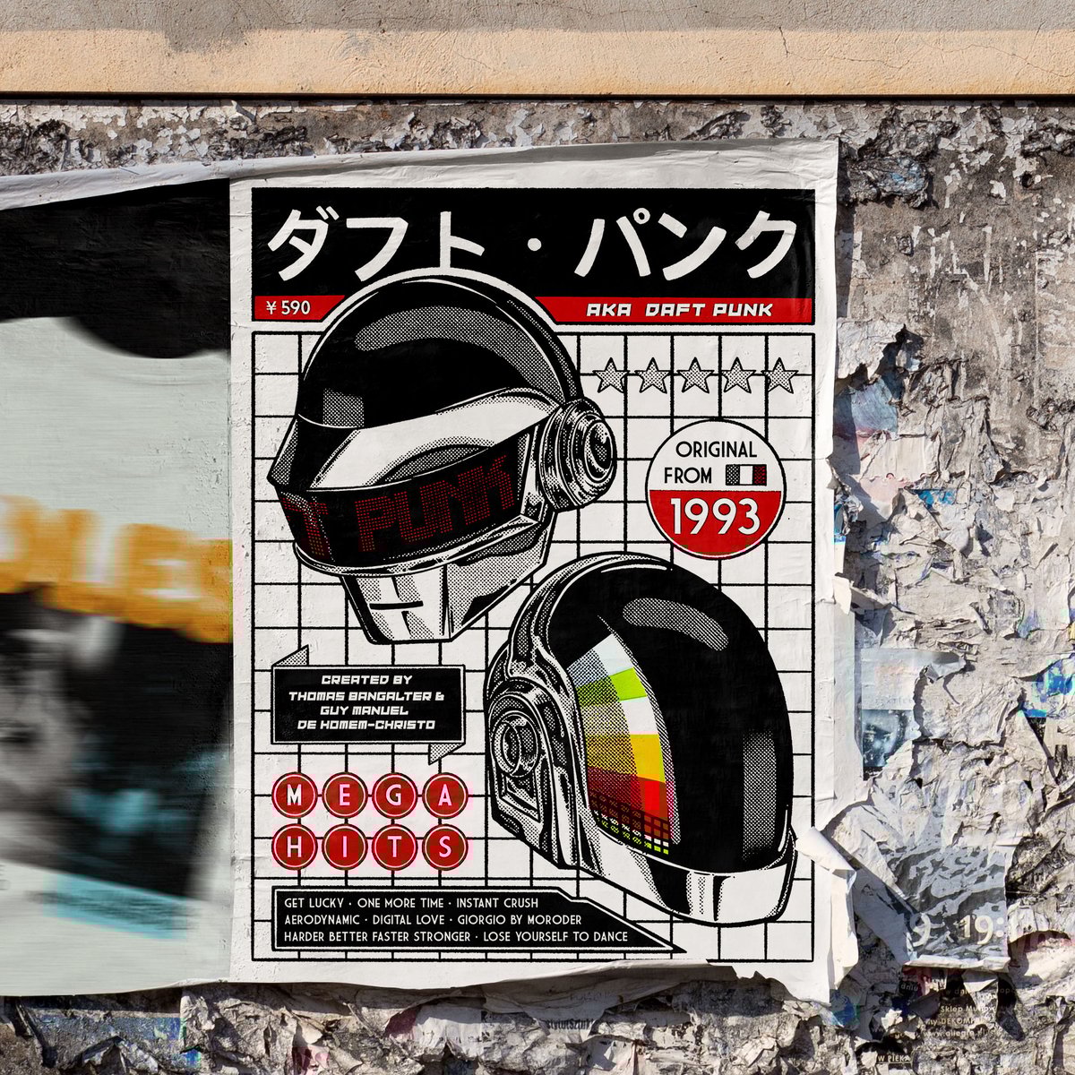 Nome do produto: POSTER DAFT PUNK - 1993