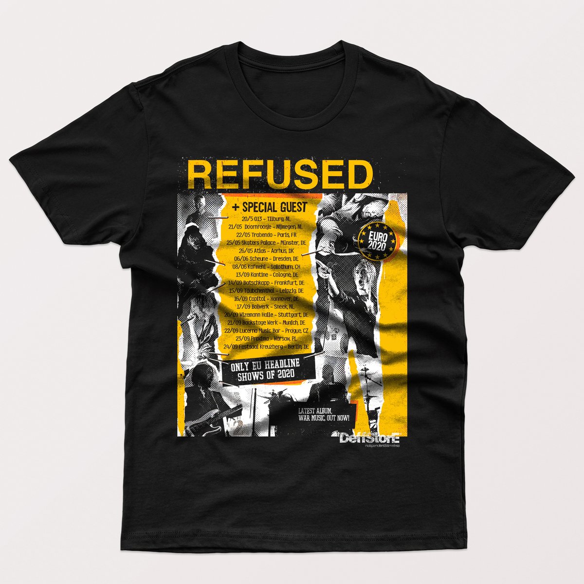 Nome do produto: REFUSED - EURO TOUR 2020