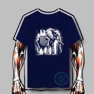 Nome do produto CAMISETA QUALITY – ESQUELETO DE ELEFANTE