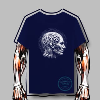 Nome do produto CAMISETA QUALITY - ANATOMIA DA FACE ROBÓTICA