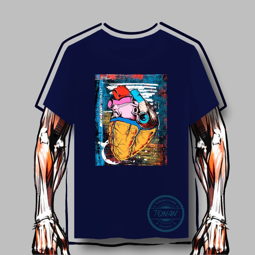 Nome do produto: CAMISETA QUALITY – ANATOMIA CORAÇÃO