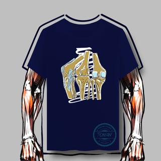 Nome do produto CAMISETA QUALITY - ANATOMIA ÓSSEA DO JOELHO