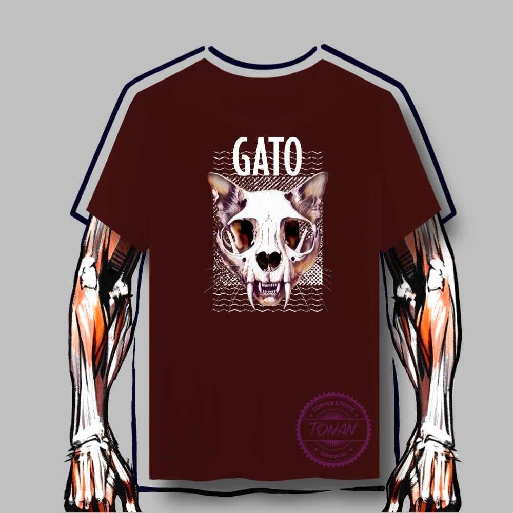 Nome do produto: CAMISETA QUALITY – CRÂNIO FELINO