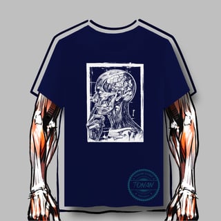 Nome do produto CAMISETA QUALITY -  CABEÇA E PESCOÇO LINEART
