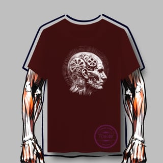 Nome do produto CAMISETA QUALITY - ANATOMIA DA FACE ROBÓTICA