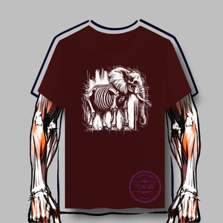 Nome do produto CAMISETA QUALITY – ESQUELETO DE ELEFANTE