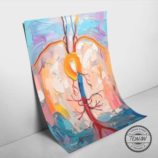 Nome do produto CANVAS FINEART – A ARTE DA CIRCULAÇÃO AORTA EM FOCO